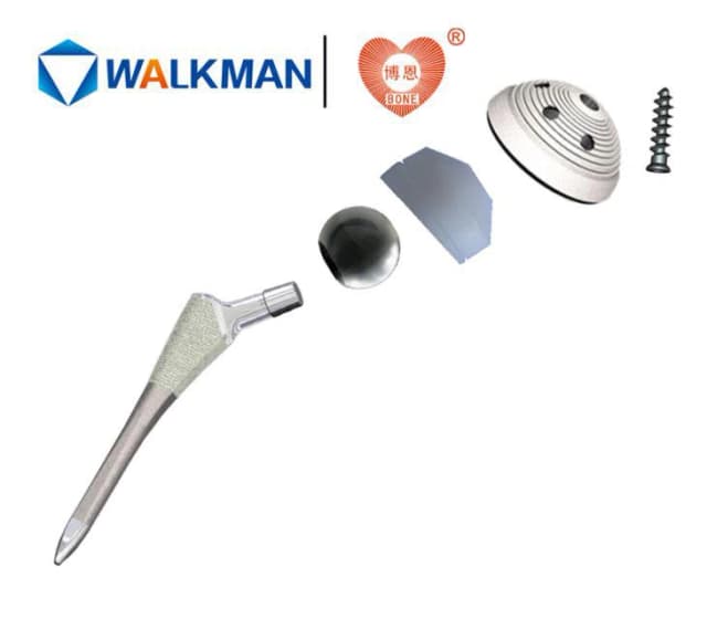 Titanium Alloy Cementless Hip Replacement Implant with Ha Spray Coating